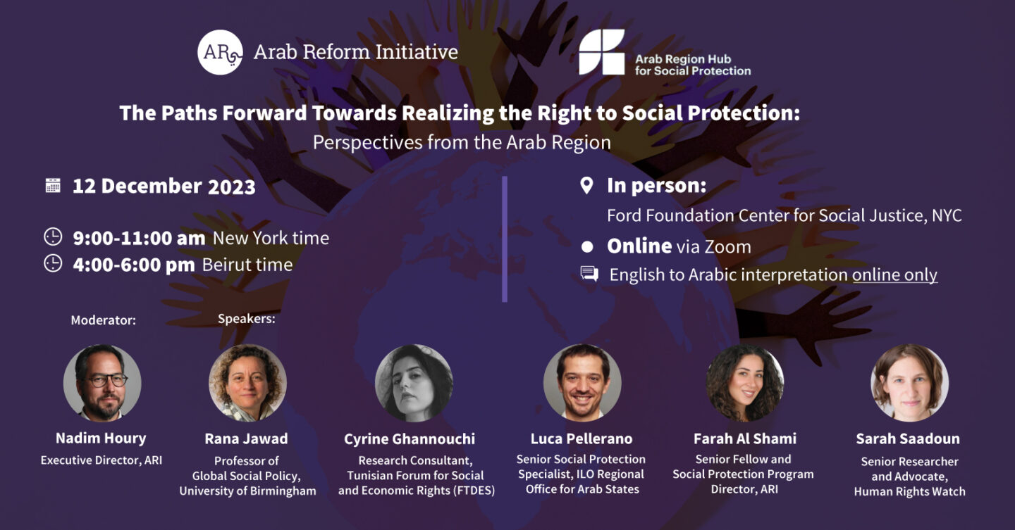 The Paths Forward Towards Realizing the Right to Social Protection: Perspectives from the Arab Region
