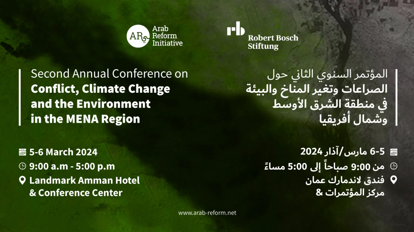 المؤتمر السنوي الثاني حول النزاع وتغير المناخ والبيئة في الشرق الأوسط وشمال أفريقيا